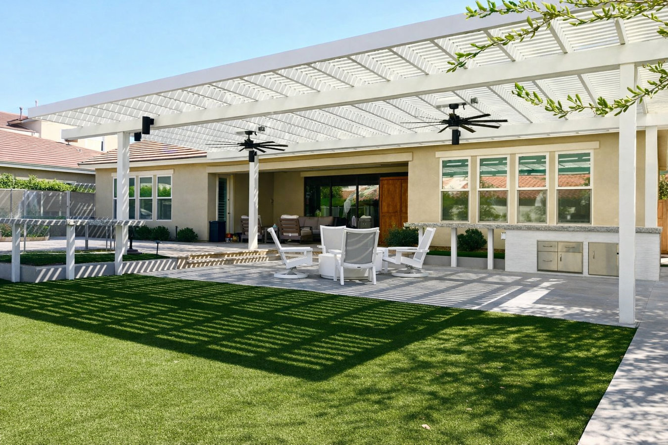 Patio cover installation